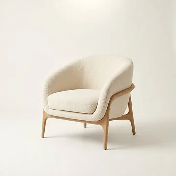 Vila Lounge Chair - Bouclé