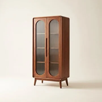 Fluted Display Cabinet