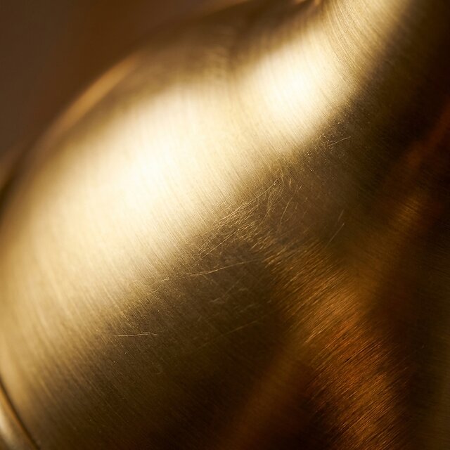 Brushed brass hardware surface detail
